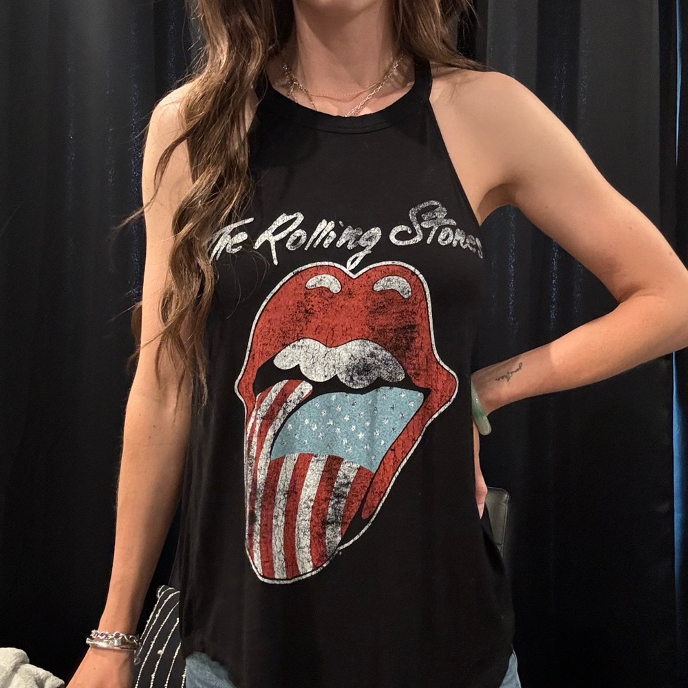 The Rolling Stones Women's Black Tank Top